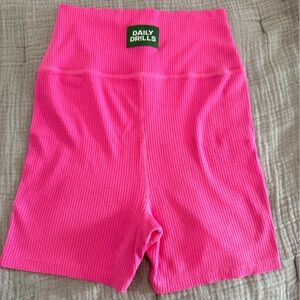 Daily Drills Ribbed Shortie Shorts